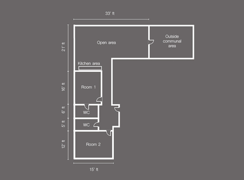 Live work style basement with natural light available to rent in SW9 Brixton